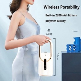 Desk Fan, Quiet Bladeless Fan USB Desktop Rechargeable Fan, Small Portable Table Fan With 3 Cooling Speeds, Touch Control Personal Fan For Bedroom, Office, Home, Outdoor