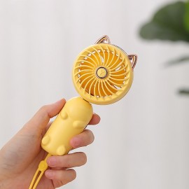 Handheld Fan Portable Mini Fan USB Fan Hand Fan Personal Foldable Handheld Fan With 3 Wind Speeds And Rechargeable Battery For Travel Office Home Outdoor Indoor
