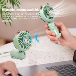 Handheld Fan Portable Mini Fan USB Fan Hand Fan Personal Foldable Handheld Fan With 3 Wind Speeds And Rechargeable Battery For Travel Office Home Outdoor Indoor

