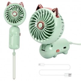 Handheld Fan Portable Mini Fan USB Fan Hand Fan Personal Foldable Handheld Fan With 3 Wind Speeds And Rechargeable Battery For Travel Office Home Outdoor Indoor
