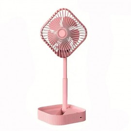 Portable Lifting Rotating Small Fan Desktop Electric Fan Usb Wire Powered Light Weight Easy To Carry For Home Office And Travel

