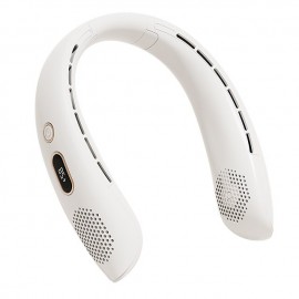 Portable Hanging Neck Fan Wearable USB Rechargeable LED Display For Traveling Outdoor Sports Fans
