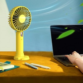 Handheld Fan Electronic Rechargeable Portable Summer Travel Cooler 3 Speeds Cordless Mute Desktop Cooling Fan Phone Holder
