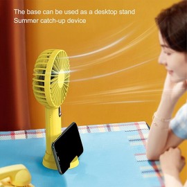 Handheld Fan Electronic Rechargeable Portable Summer Travel Cooler 3 Speeds Cordless Mute Desktop Cooling Fan Phone Holder
