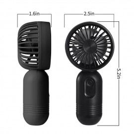 Portable Handheld Mini Fans, USB Rechargeable Personal Fan, Battery Operated Small Hand Held Fan with 3 Speeds for Travel/camping/Outdoor/Home/Office