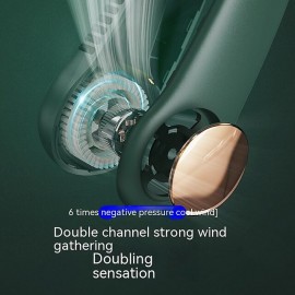 Portable 2400mAh Hanging Neck Fan Foldable Summer Air Cooling USB Rechargeable Bladeless Mute Neckband Fans Outdoor