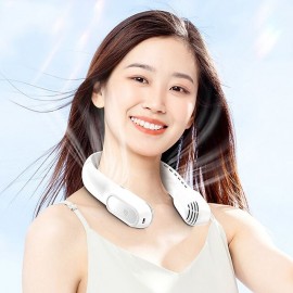 4000mAh Adjustable Hanging NeckFan Blowing Up and Down Poratble Rechargeable Fan Wireless Cooling Ventilador Home Equipment