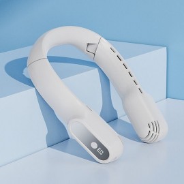 4000mAh Adjustable Hanging NeckFan Blowing Up and Down Poratble Rechargeable Fan Wireless Cooling Ventilador Home Equipment