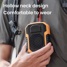 6000mA Portable Waist Fan Rechargeable Hanging Neck Fan Air Conditioning Cooling for Outdoor Sports Electric Exhaust Fan