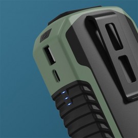 6000mA Portable Waist Fan Rechargeable Hanging Neck Fan Air Conditioning Cooling for Outdoor Sports Electric Exhaust Fan