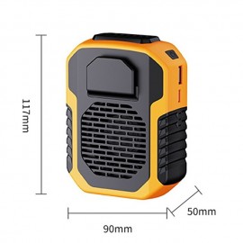 6000mA Portable Waist Fan Rechargeable Hanging Neck Fan Air Conditioning Cooling for Outdoor Sports Electric Exhaust Fan