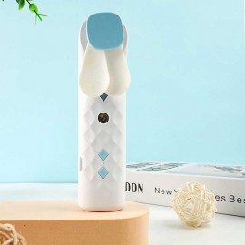 Portable 2 In 1 Mini Fan Humidifier USB Rechargeable Handheld Fan Water Spray Mist Fan Face Steamer Air Conditioner for Outdoor
