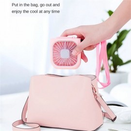 Hanging Neck Fans Mini Portable Folding USB Small Fan  Mute Portable Handheld Desktop Multi Function Charge Fan

