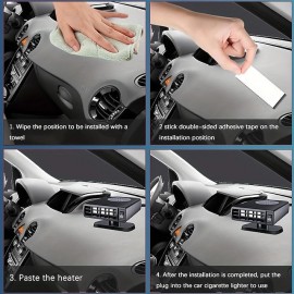 Car Heater Speed Hot Fan Car Electric Heater Large Truck Car Heater Car Defrosting Defogger
