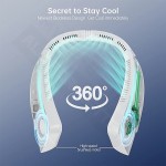 Halter Bladeless Neck Fan USB Charging Portable Hanging Small Neck Fan Mini Sports Fan