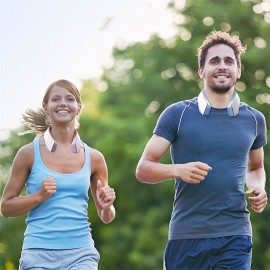 Halter Bladeless Neck Fan USB Charging Portable Hanging Small Neck Fan Mini Sports Fan