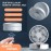 New Remote Control Wireless Circulating Air Cooling Fan with LED Light Folding Electric Wall-mounted Fan Desktop Fan USB