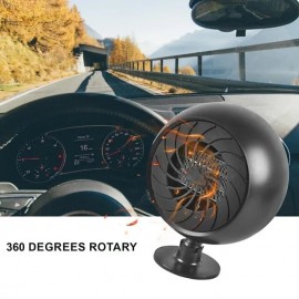 Car Heater Defroster Window Defrosting Tool 180w 12v 360 Degrees Rotary Base Car Heater

