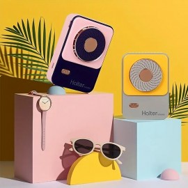 Leafless Neck Fan With Hanging Strap Portable Electric Handheld USB Charging Small Fan Suitable For Outdoor Sports Fitness Travel
