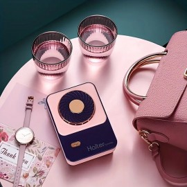 Leafless Neck Fan With Hanging Strap Portable Electric Handheld USB Charging Small Fan Suitable For Outdoor Sports Fitness Travel
