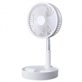 USB Rechargeable Small Fan 8 Inch Folding Telescopic Portable Electric Fan Super Long Battery Life Outdoor Camping Desktop Fan