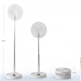 USB Rechargeable Small Fan 8 Inch Folding Telescopic Portable Electric Fan Super Long Battery Life Outdoor Camping Desktop Fan