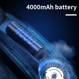 New Semiconductor Hanging Neck Fan Portable Lazy Cooling Fan USB Sports Outdoor Hanging Neck Fan Built-in 4000mAh Battery Wearable Cooling Fan Surrounding Top And Bottom Vents Hidden Fan Leaves N