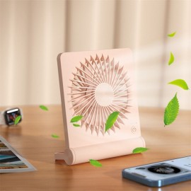 Small Desk Fan 2000mAh Rechargeable USB Fan Battery OperatedUltra Quiet Strong Wind 3 Speeds & aboutLonger Working 180Foldable Mini Desktop Fan for Home Office Travel Outdoor-Blue
