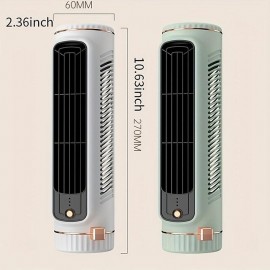 Cool Down with This Air-Conditioned USB Desktop Fan - Multi-Functional Vertical & Horizontal Dual-Use!