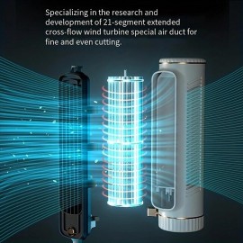 Cool Down with This Air-Conditioned USB Desktop Fan - Multi-Functional Vertical & Horizontal Dual-Use!