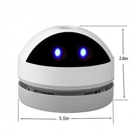 Desk Vacuum Cleaner MiniCrumb VacuumKeyboard CleanerUSB Charging Detachable DesignCordless 360Cute Mini Vacuum For DeskLaptopTable

