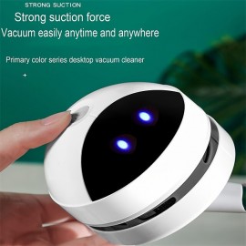 Desk Vacuum Cleaner MiniCrumb VacuumKeyboard CleanerUSB Charging Detachable DesignCordless 360Cute Mini Vacuum For DeskLaptopTable
