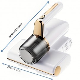 Portable Wireless Mite Removal Vacuum Cleaner - Handheld Bedspread Cleaner with Double Beat Technolog
