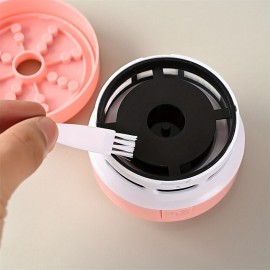 Mini Desktop Vacuum Cleaner And AAA Batteries(NOT Including) Powered Keyboard Cleaner Crumbs Confetti Dust Hair For Home School Office 2 Colors
