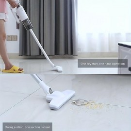 1pc Vacuum Cleaner Wireless Handheld High Power Stick-Vacuum Cleaner With Floor Brush,Lightweight Rechargeable Electric Brooms,Powerful Suction 4-in-1 Portable Bagless Mini Hand Vac For Car Home Sofa Pet Hair Hard Wood Floor Carpet Cleaning Supplies