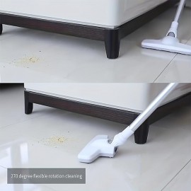 1pc Vacuum Cleaner Wireless Handheld High Power Stick-Vacuum Cleaner With Floor Brush,Lightweight Rechargeable Electric Brooms,Powerful Suction 4-in-1 Portable Bagless Mini Hand Vac For Car Home Sofa Pet Hair Hard Wood Floor Carpet Cleaning Supplies