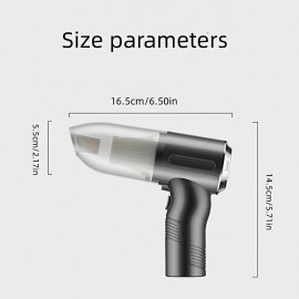 Portable High-Power Vacuum Cleaner - Perfect for Travel & Detailing Kit Essentials!