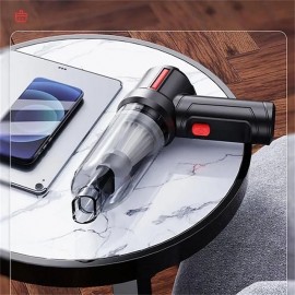 4-in-1 New Cordless Car Vacuum Cleaner Blowing and Sucking Multifunctional Strong Suction Mini Wireless Car Vacuum Cleaner Handheld Air Duster Wet Dry Use for Home Office Car Cleaning Pet Hair Cleanin