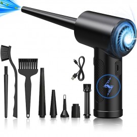 Wireless Air Blower 51000 RPM Dust Blowing Gun USB Compressed Air Duster Cleaning For Computer Laptop Keyboard Camera Cleaning
