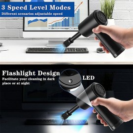 Wireless Air Blower 51000 RPM Dust Blowing Gun USB Compressed Air Duster Cleaning For Computer Laptop Keyboard Camera Cleaning
