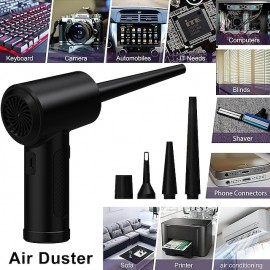 Wireless Air Blower 51000 RPM Dust Blowing Gun USB Compressed Air Duster Cleaning For Computer Laptop Keyboard Camera Cleaning
