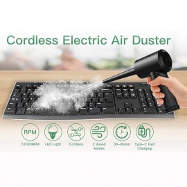 Wireless Air Blower 51000 RPM Dust Blowing Gun USB Compressed Air Duster Cleaning For Computer Laptop Keyboard Camera Cleaning
