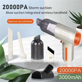 New Wireless Car Vacuum Cleaner Mini Portable Multifunctional Vacuuming/Blowing/Inflating/UV Lamp 20000PA Strong Suction Cordless Handheld Vacuum Cleaner Air Dust Collector Desktop Auto for Car Home
