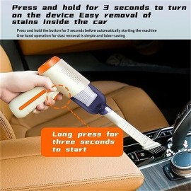 New Wireless Car Vacuum Cleaner Mini Portable Multifunctional Vacuuming/Blowing/Inflating/UV Lamp 20000PA Strong Suction Cordless Handheld Vacuum Cleaner Air Dust Collector Desktop Auto for Car Home

