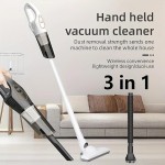 High-power Handheld Wet & Dry Cordless Vacuum Cleaner Lightweight Household Stick Vacuum With Strong Suction Portable Rechargeable Handheld Vacuum For Hard Floor Stairs Sofa Home Car Outdoor Tents P