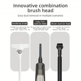 High-power Handheld Wet & Dry Cordless Vacuum Cleaner Lightweight Household Stick Vacuum With Strong Suction Portable Rechargeable Handheld Vacuum For Hard Floor Stairs Sofa Home Car Outdoor Tents P