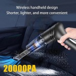 Cordless Car Vacuum Cleaner Portable Mini Handheld Vacuum Cleaner Rechargeable Wireless 20000PA Dust Catcher for Car Home Office
