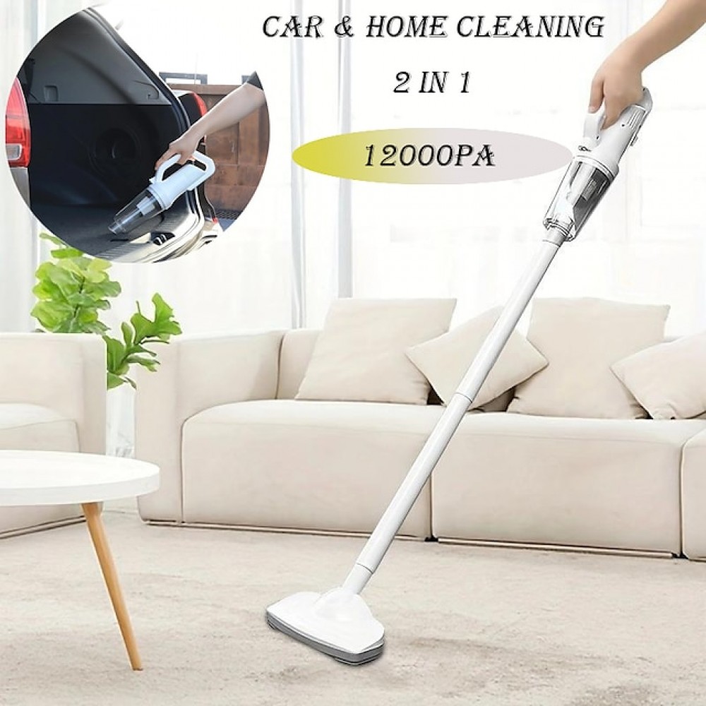 120W 12000pa Rechargeable Cordless Handheld Vacuum Cleaner - Portable LED Lighted & Perfect for Car & Home Cleaning!