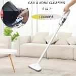 120W 12000pa Rechargeable Cordless Handheld Vacuum Cleaner - Portable LED Lighted & Perfect for Car & Home Cleaning!