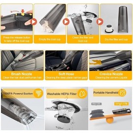 USB Rechargeable Wireless Car Vacuum Cleaner Household Vacuum Cleaner Handheld Auto Vacuum Cleaner
